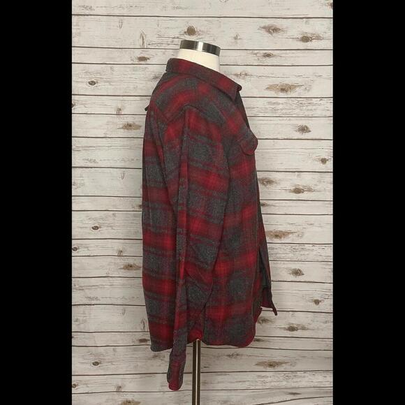 Orvis cotton-blend plaid flannel shacket - Picture 5 of 8